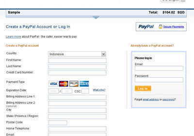 WelcomeToBintan - Paypal 