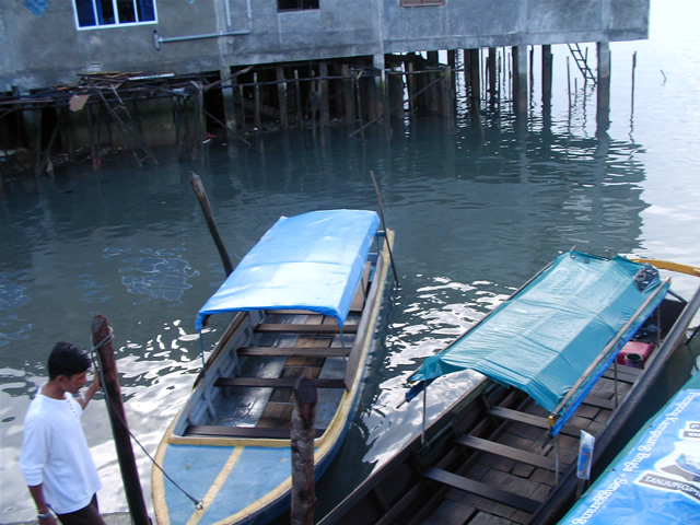 Boat to Senggarang Island      